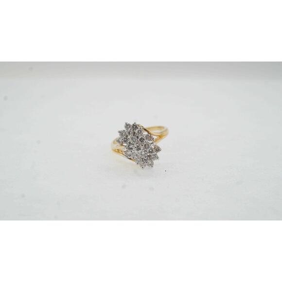 Estate Sale Diamond Ring 14k Yellow Gold Size TCW